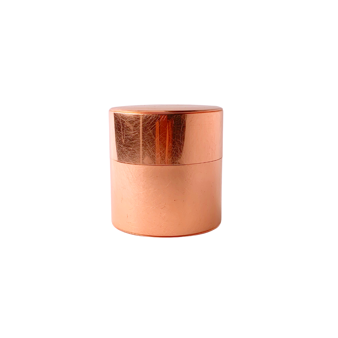 copper tea canister - trips and trinkets