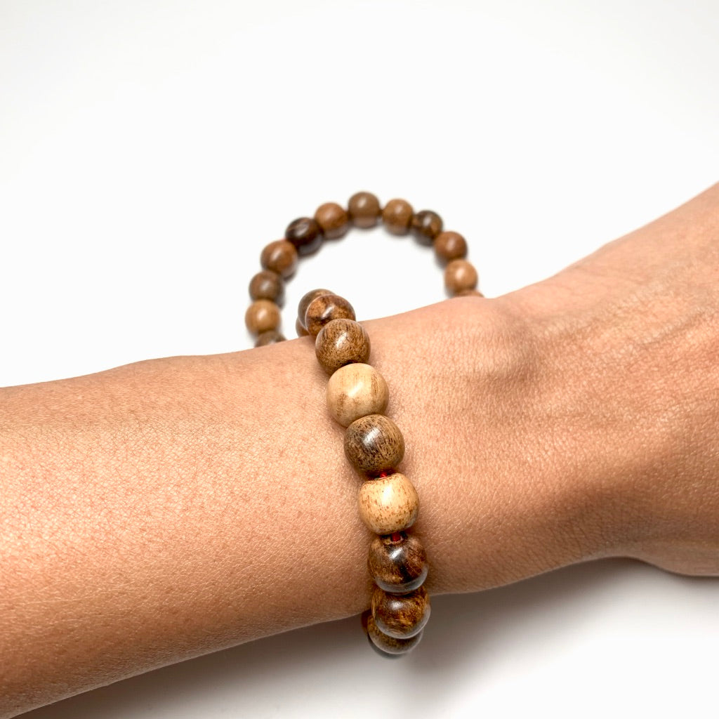 agarwood beads bracelet - trips and trinkets