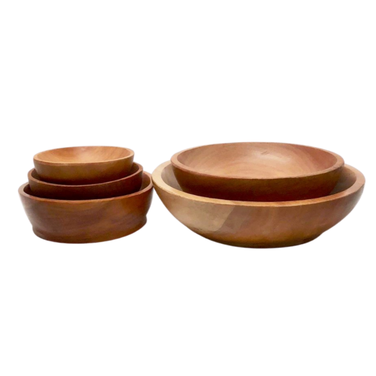 mahogany wood bowls - trips and trinkets