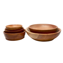 Load image into Gallery viewer, mahogany wood bowls - trips and trinkets
