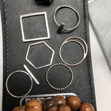Load image into Gallery viewer, silver hive ring - trips and trinkets
