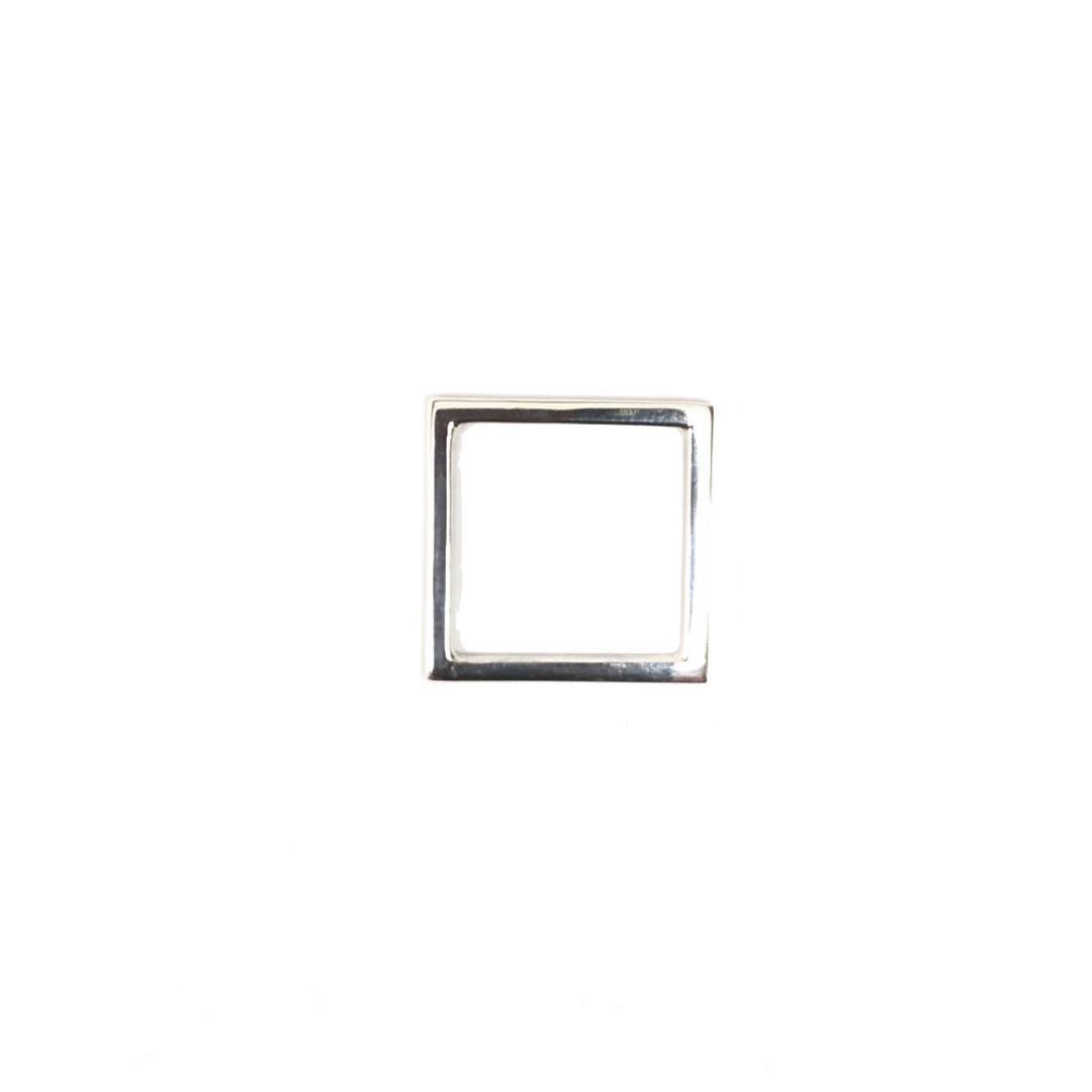 silver square ring - trips and trinkets